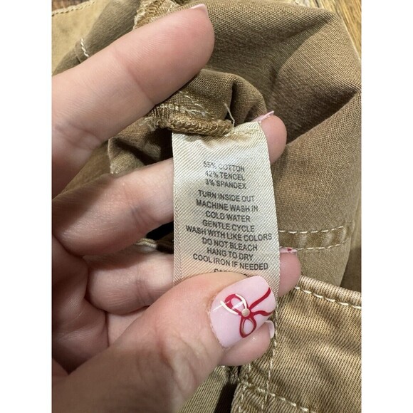 Joie Women Utility Pants Tan Khaki  Straight Leg Super Soft  Size 2 - Picture 4 of 8